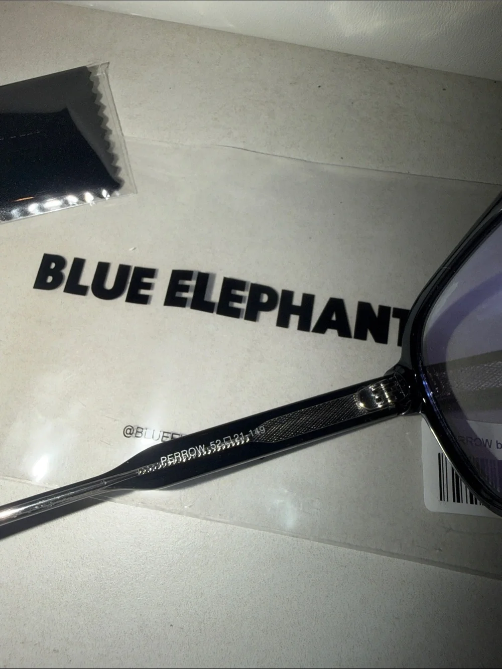 Blue Elephant Perrow Black Aviator Frame Blue Light Glasses